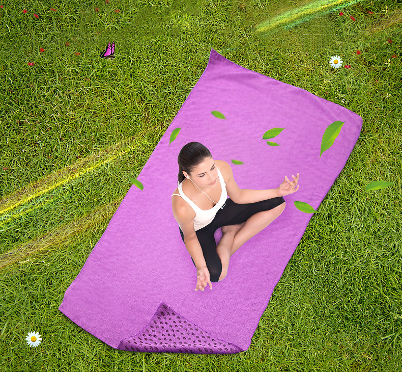 183 * 63cm Non Slip Yoga Mat Cover Towel Anti Skid Microfiber