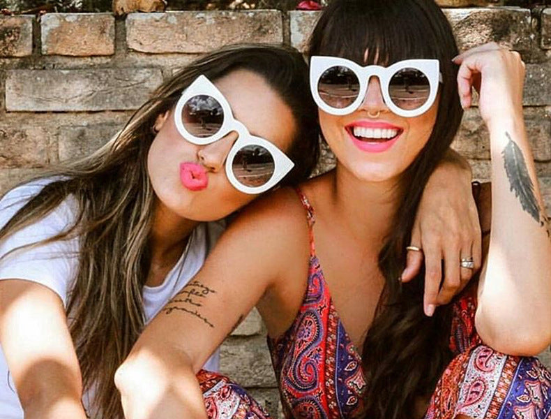 Vintage Round Luxury Cat Eye Sunglasses