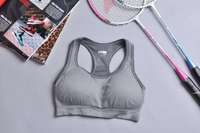 Womens Seamless Padded Push Up Sports Bra
