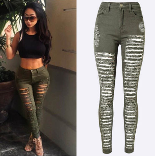 Ripped Diva slim stretchy fit Jeans
