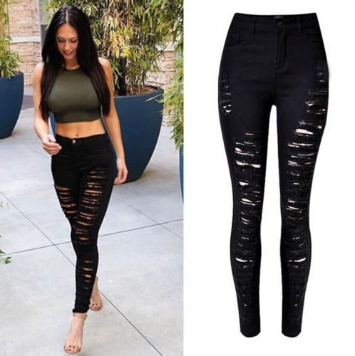 Ripped Diva slim stretchy fit Jeans