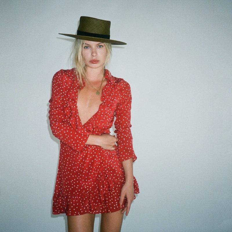 Bohemian beach sexy Ruffle chiffon dress