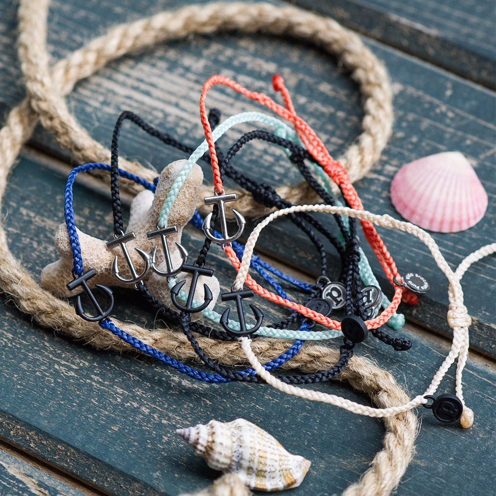 stylish boho handmade anchor weave bracelet