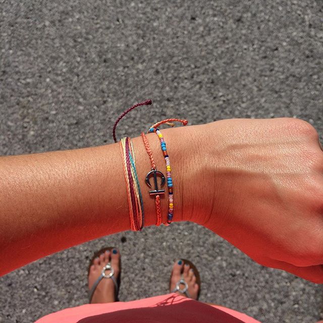 stylish boho handmade anchor weave bracelet