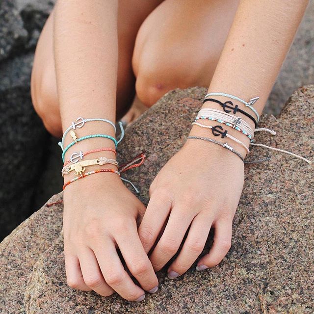 stylish boho handmade anchor weave bracelet