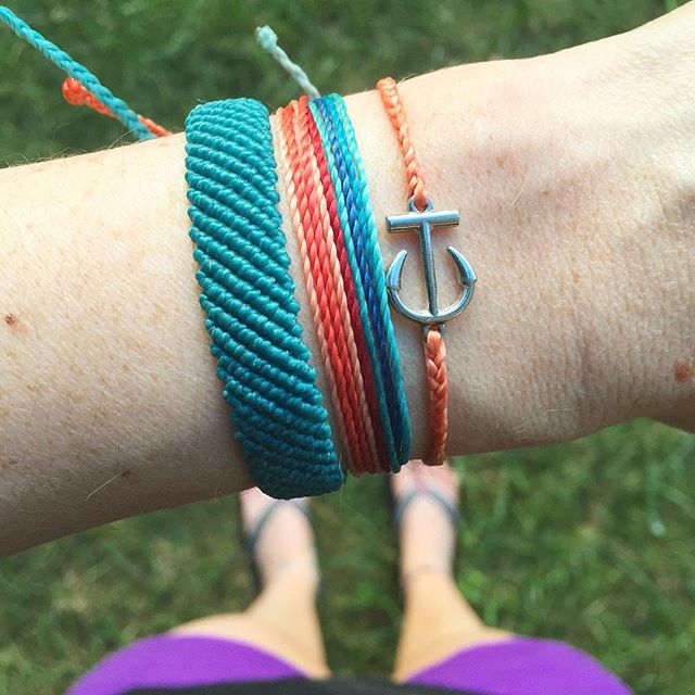 stylish boho handmade anchor weave bracelet