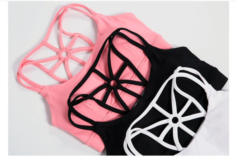 Open back Hollow high performance Yoga Sports Bra