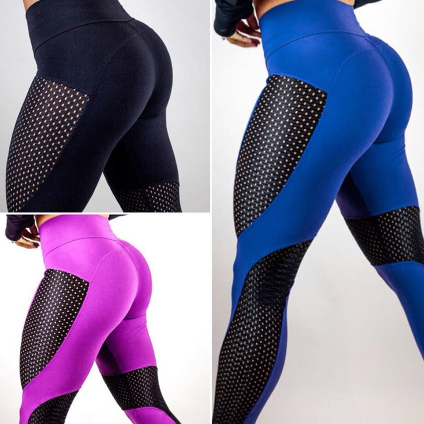 Sexy Womens workout Mesh Breathable Leggings