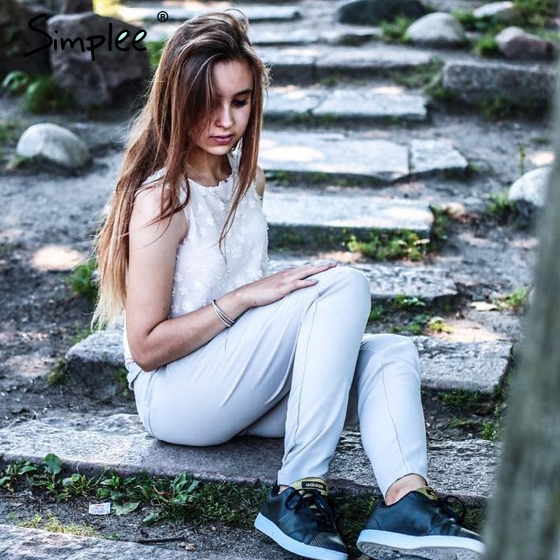 chiffon high waist casual career harem pants