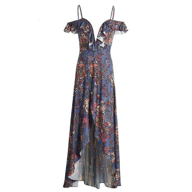 sexy long Boho Beach Vintage Dress