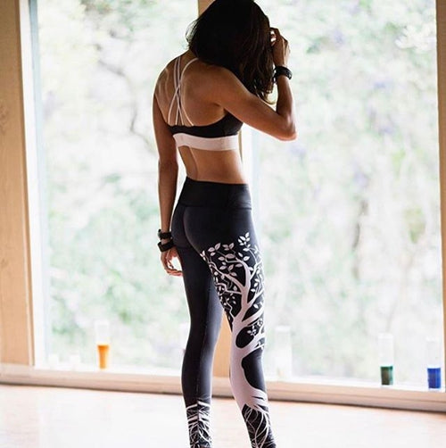 Fitness Sport wear Flower Leggings
