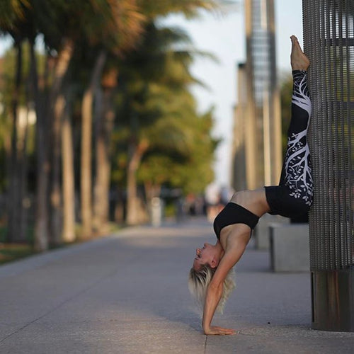 Fitness Sport wear Flower Leggings