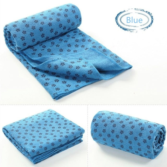 183 * 63cm Non Slip Yoga Mat Cover Towel Anti Skid Microfiber