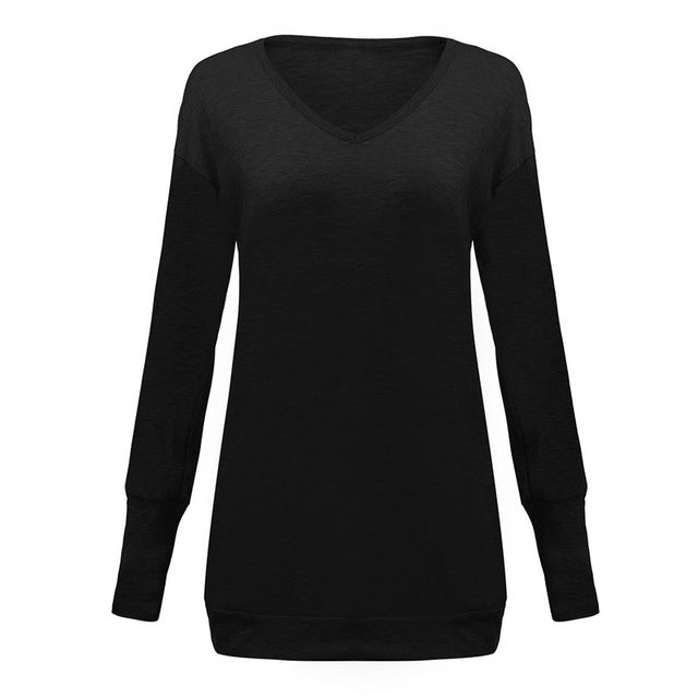 Women's Casual V Neck Light Sweater Dress