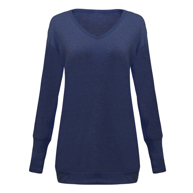 Women's Casual V Neck Light Sweater Dress