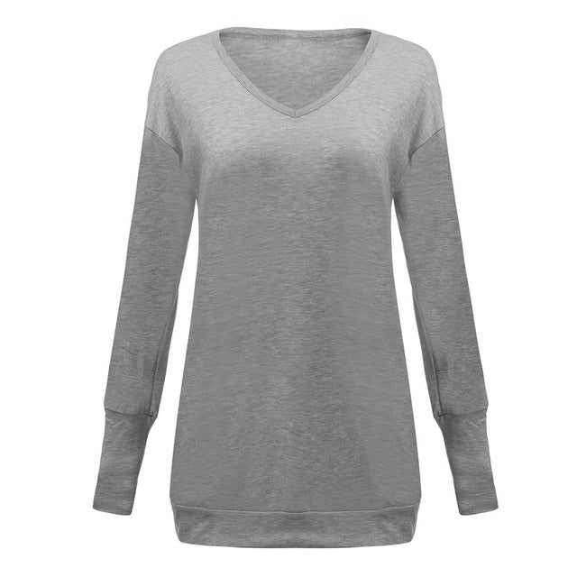 Women's Casual V Neck Light Sweater Dress