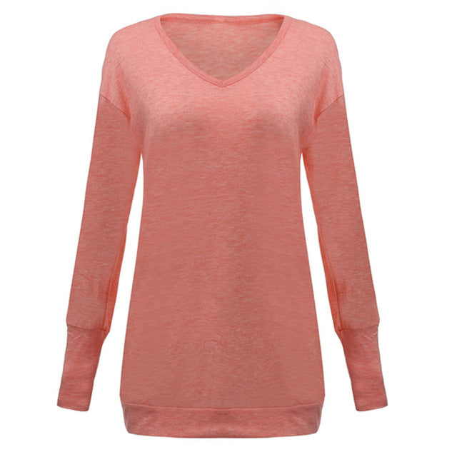 Women's Casual V Neck Light Sweater Dress