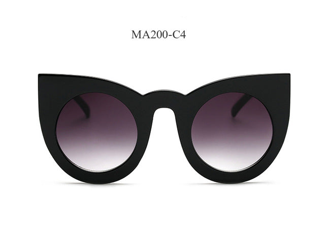 Vintage Round Luxury Cat Eye Sunglasses
