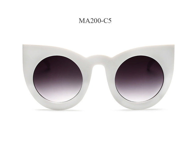 Vintage Round Luxury Cat Eye Sunglasses