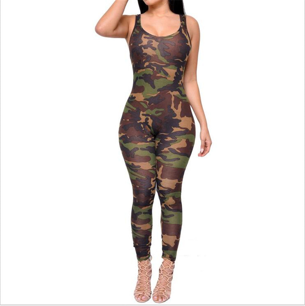 Sexy Camouflage Bodysuit