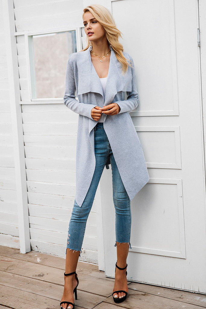 Slash Knitted soft cardigan sweater