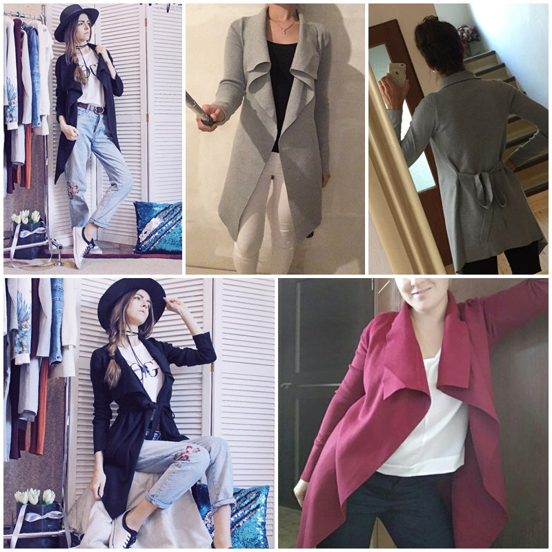 Slash Knitted soft cardigan sweater