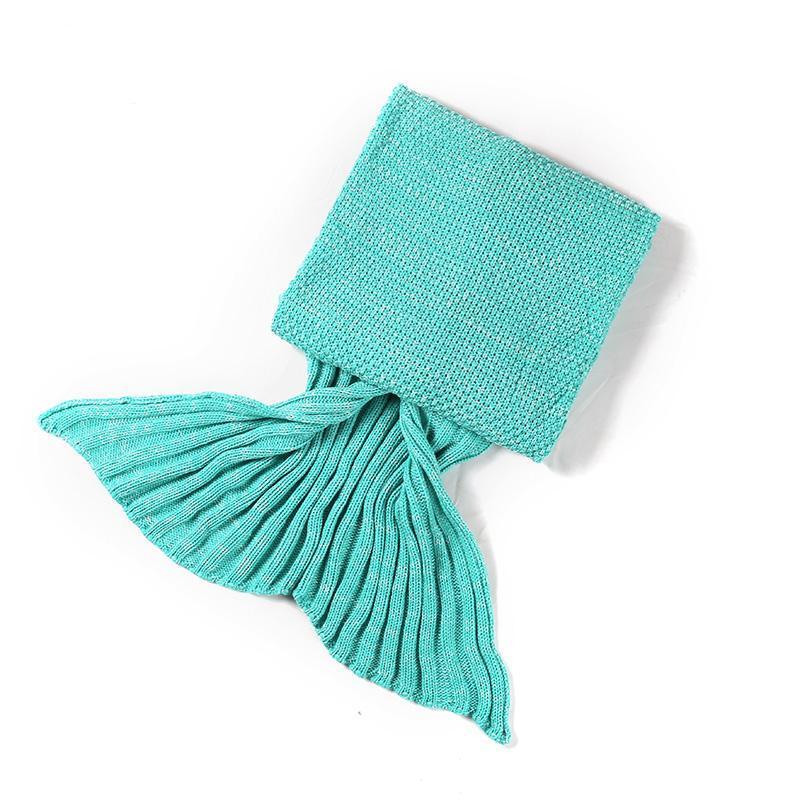 Warm knitted mermaid tail blanket For the real Chic
