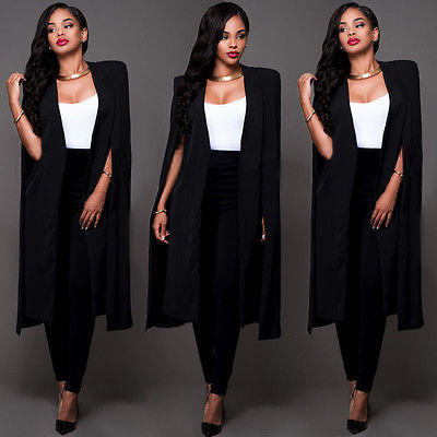 Autumn Cape Lapel Double Breasted Blazer