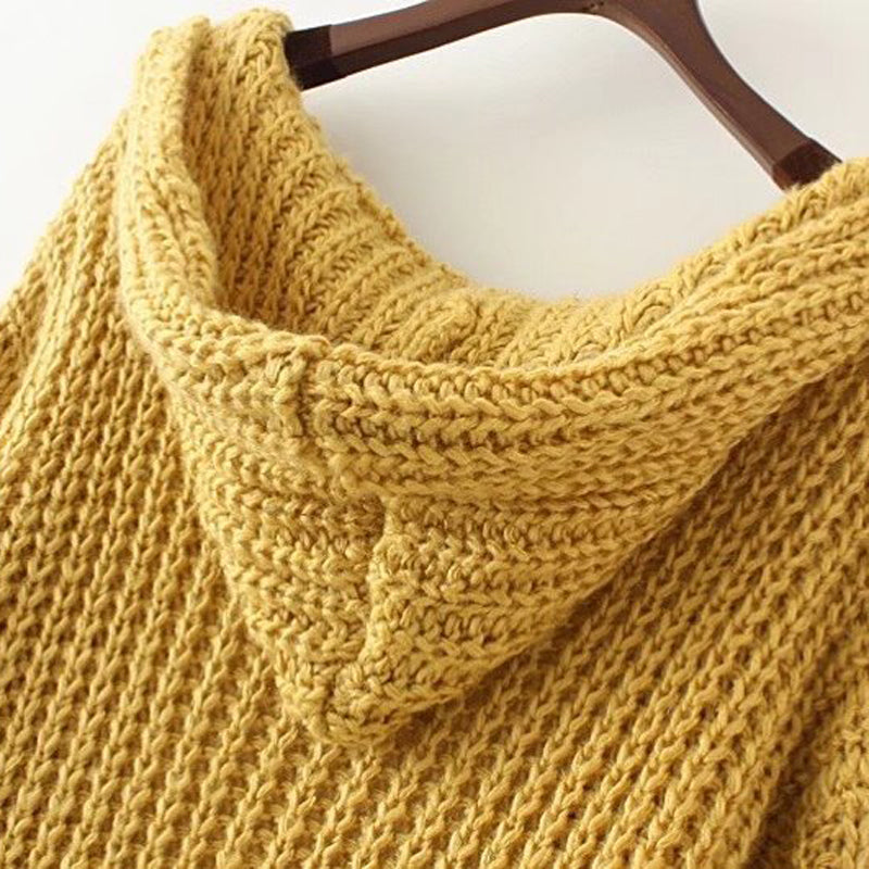 Long Yellow Knit Duster Cardigain