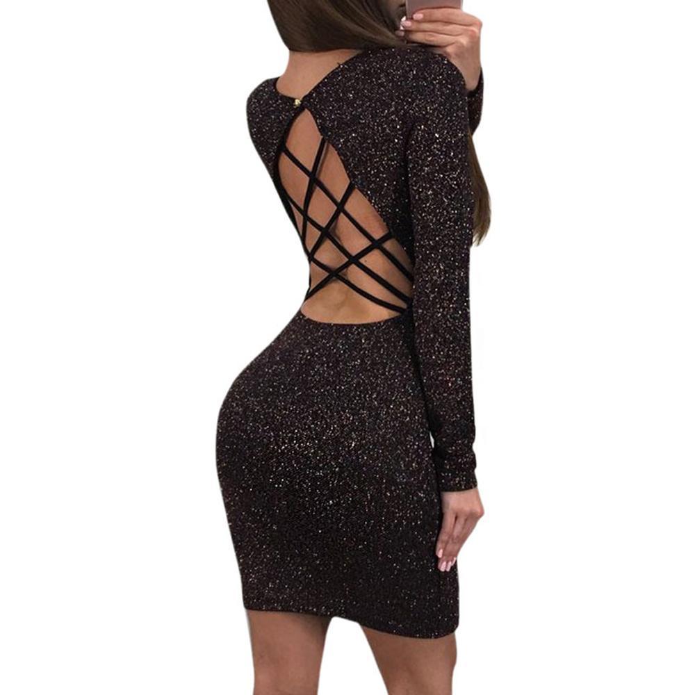 Backless Bodycon Bandage Dress