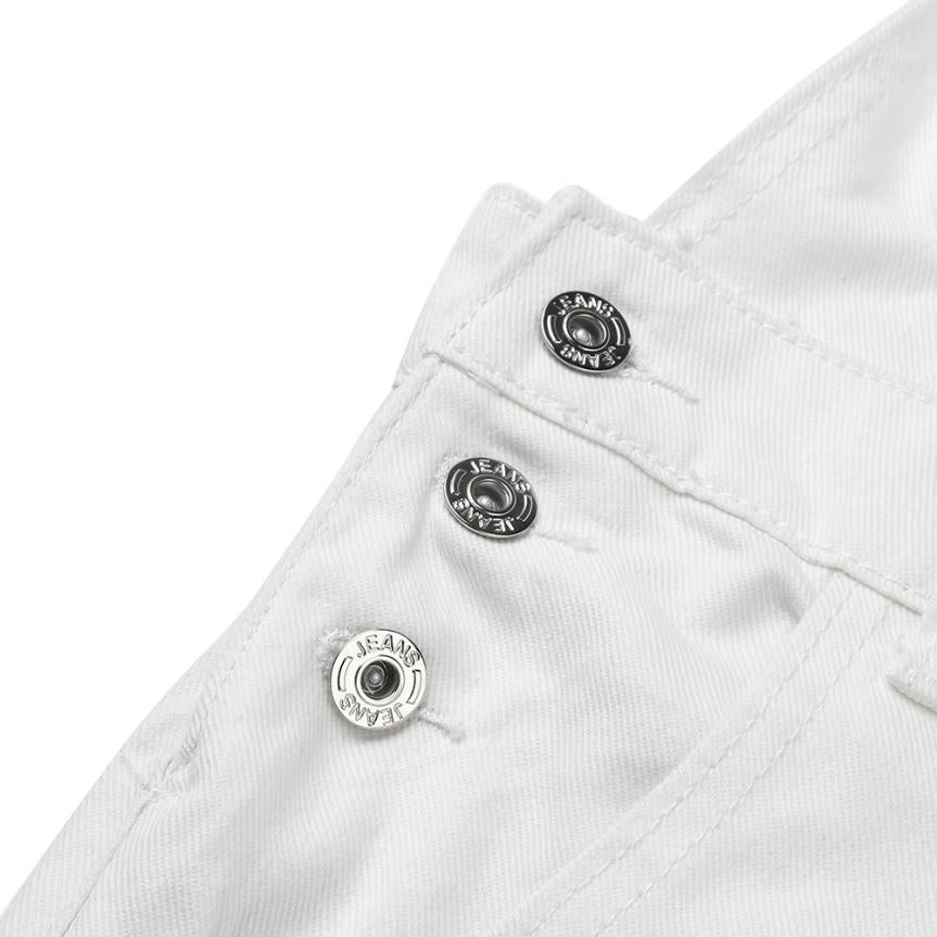 Jumpsuit Denim Pants Overalls White