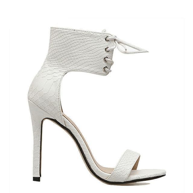 Lace UP High Heel Sandals