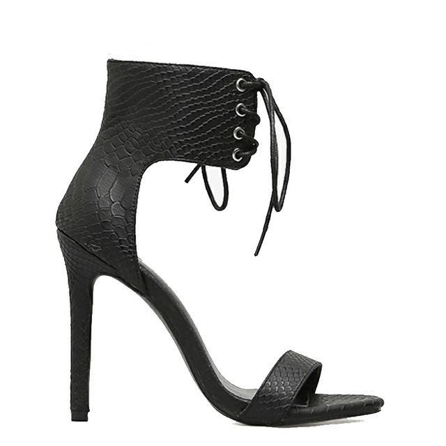 Lace UP High Heel Sandals