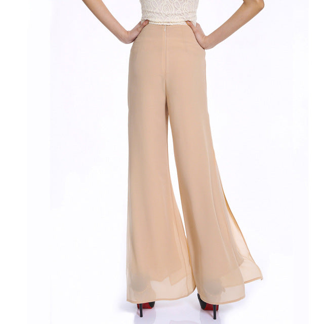Sassy High waist Spring / Summer Casual Wide leg pants