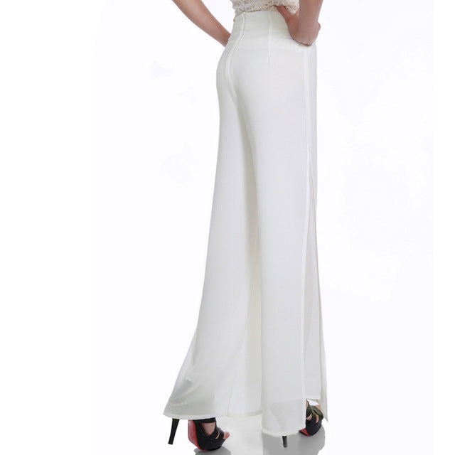 Sassy High waist Spring / Summer Casual Wide leg pants