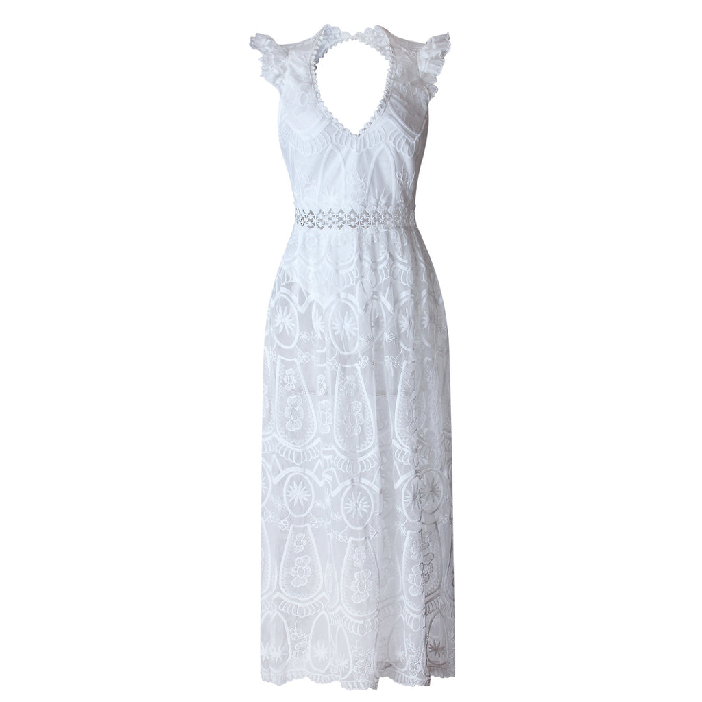 Striking vintage party maxi dress