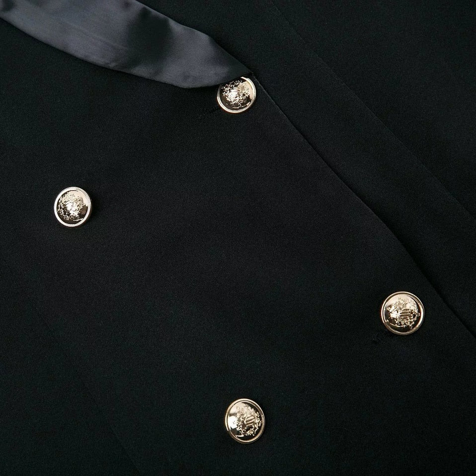 Trendy European Style Blazer Dress