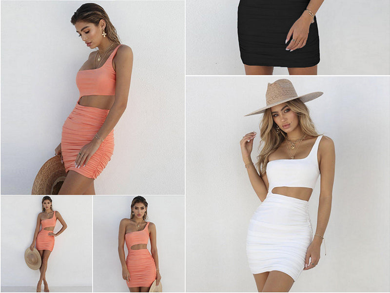 Sexy One Shoulder Bodycon Party Dress