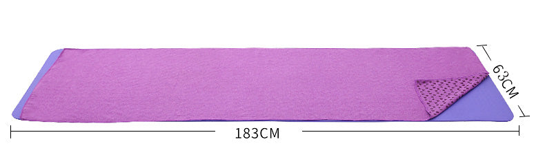 183 * 63cm Non Slip Yoga Mat Cover Towel  Anti Skid Microfiber