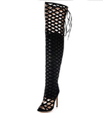 Sexy Gladiator Fetish over the knee thigh high boots