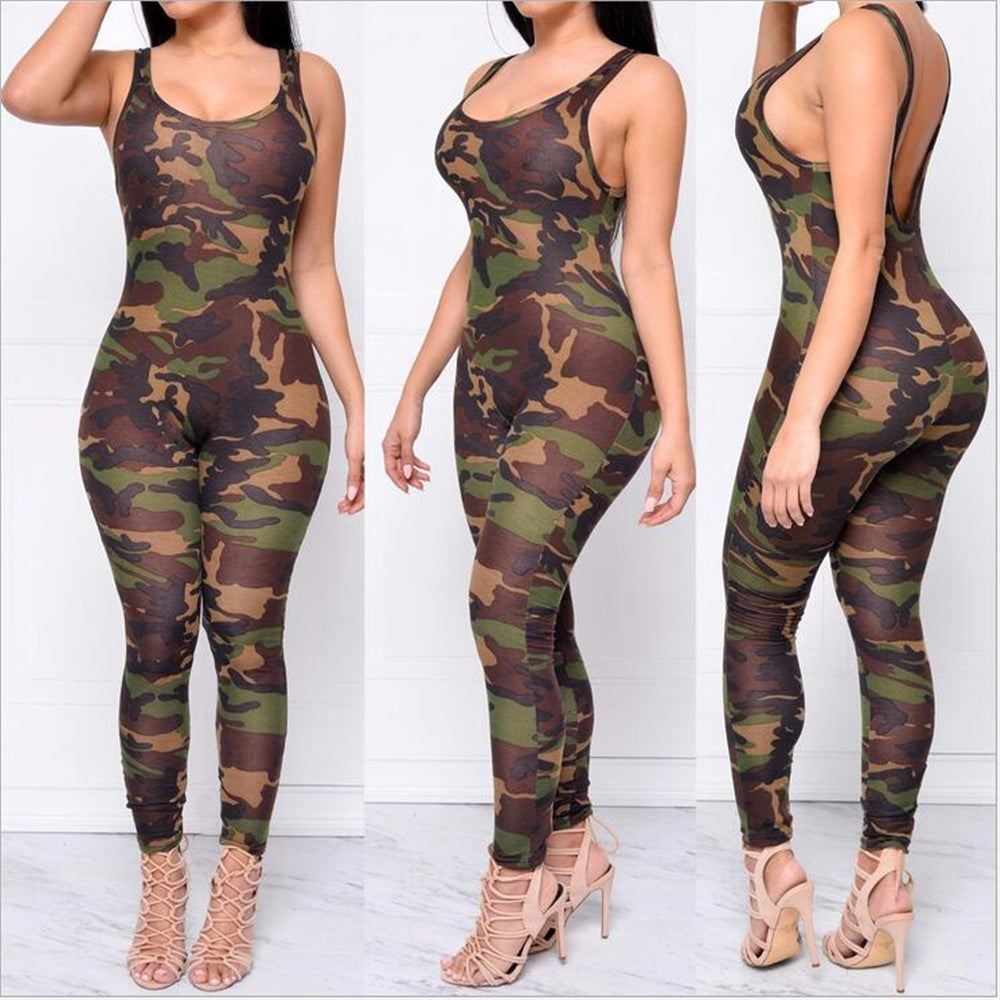 Sexy Camouflage Bodysuit