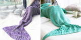 Warm knitted mermaid tail blanket For the real Chic