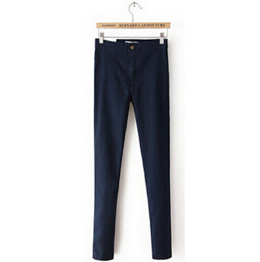 Women's High waist Pencil elastic legging Jeans