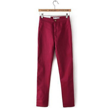 Women's High waist Pencil elastic legging Jeans