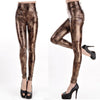 Women Sexy Skinny Faux Leather High Waist Leggings