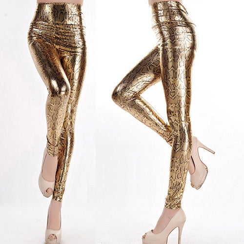 Women Sexy Skinny Faux Leather High Waist Leggings