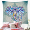 Blue Boho Elephant Tapestry Wall Hanging / Home Decor