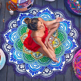 Tassel Indian Mandala Tapestry Beach Towel / Bohemian Yoga Mat / Bikini Cover up