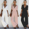 Women's  V Neck Loose Party Casual Jumpsuit
