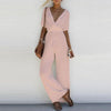 Women's  V Neck Loose Party Casual Jumpsuit